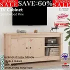 Solid Wood Pine TV Cabinet Entertainment Unit Media Stand TV Console Storage