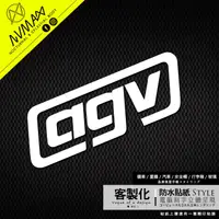 在飛比找蝦皮購物優惠-客製化【agv 造型字樣 車貼】防水貼紙 可貼於安全帽或重機