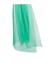 Silk chiffon stole One size Emerald