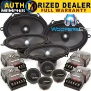 2 sets MEMPHIS MCX57C 6"x8" 5"x7" COMPONENT MIDS SPEAKERS TWEETERS CROSSOVERS