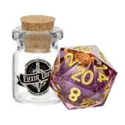 MDG Individual d20 Elixir Liquid Core Dice: Aether Abstract