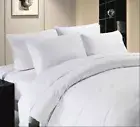White Solid Color King Size Bed Sheet Set 1000 Thread Count Egyptian Cotton
