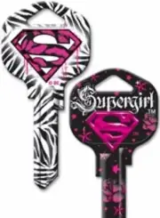 Supergirl House Key Blank - Collectable Key - Locks - Keys - Super Heroes