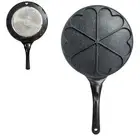 Black Heart Six Hole Versatile Non-Stick Frying Pan (27cm) Induction Ready Skill
