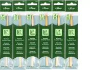 6 Clover Takumi Bamboo Crochet Hooks Sizes F,G,H,I,J,K