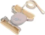 Levemolo Adjustable Breathable Kitten Harness with Long Leash Lightweight Cat Leash for Comfortable Outdoor Walking Convenient One Hand Operation Durable Pet Supply