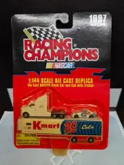 1:144 #37 JEREMY MAYFIED K-MART RACING CHAMPIONS TRANSPORTER HAULER & CAR 1997