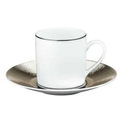 Bernardaud Dune Espresso AD Coffee cup and saucer Set of 6