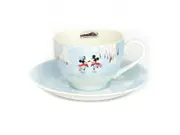 English Ladies Mickey and Minnie Mouse Winter - Cup And Saucer - Tea Set