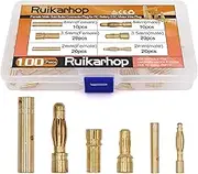 100 PCS 2mm 3.5mm 4mm Female Male Gold Bullet Connector Plug for RC Battery ESC Motor Wire Plug