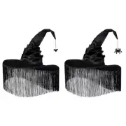 Halloween Party Witch Hat for Women Wide Brims Wizard Hat Girl Headwear