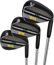 WENGH Golf Wedge 52 56 60 Set,Golf Wedge Set for Men & Women Right Handed -35 inches-Available in black and rainbow