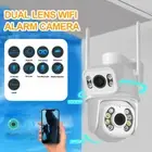 3MP Dual Lens IP Camera Wireless 1080P WIFI Outdoor CCTV PTZ Home Security IR