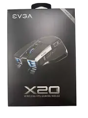 EVGA X20 903-T1-20GR-KR Wireless Gaming Mouse w/ 16000 DPI (Grey) NEW