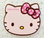 【震撼精品百貨】HELLO KITTY 凱蒂貓 造型隔熱墊-頭型粉色*07123 震撼日式精品百貨