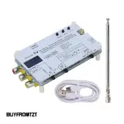 Home TV Analog Transmitter Station AV-OUT/IN Wireless RF Signal w/OLED Display