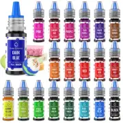 20 Colors Bath Bomb Soap Dye - Liquid Based Soap Colorant, Food Coloring, Ski...