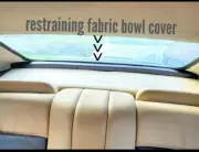 Mercedes A124 W124 300CE Cabriolet convertible soft top restraining bow cover