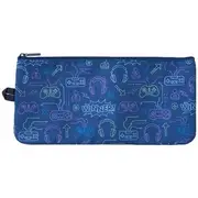 Studymate Medium Single Zip Pencil Case Navy Gamer