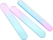 BESTYASH Professional Glass Nail Files 3pcs Set Small Nail File for Women Glass Polisher for Manicure