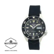 Seiko 5 Sports Automatic Black Silicone Strap Watch SRPG79K1