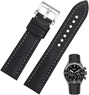 [AIYIRUO] Watch Strap for Blancpain Fifty Fathoms Bracelet 5000 5100 23 mm 20 mm 22 mm Blancpain & Swatch Carbon Fibre Pattern Nylon and Genuine Leather Strap Scuba Fifty Fathoms Bracelet Also Suitable