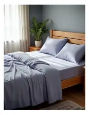 [Royal Comfort] Bamboo Cooling Sheet Set in Light Blue