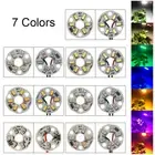3Pcs 3W 5V Color LED Chip Bead Lights Board Bulb Round Transformation Light