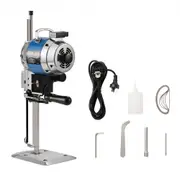 VEVOR Fabric Cutter, 750W High-Speed Straight Knife Cloth Cutting Machine, 9.8" Alloy Steel Blade, Industrial Fabric Cutting Machine with Automatic Kn
