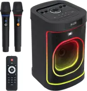 Karaoke Machine Portable Bluetooth Party Speaker 2 Rechargeable Wireless Microph