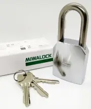 New MIWA Padlock New Type U9 Cylinder Home High Security Locksport 3 Key U9APL