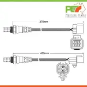 2x New * OEM * Pre-Cat & Post-Cat Oxygen Sensors For Hyundai Getz TB 1.3L