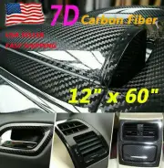 7D-Black Carbon Fiber Vinyl Film Car Wrap Stickers Auto Decal Paper Waterproof (for: Honda Civic)