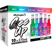Gee Up Vodka Mixed Pack Bottle 275mL (10PK)