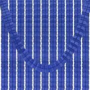 9.8ft Four-Leaf Garland, 12 Pack Tissue Paper Hanging Flower, Navy Blue