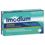 Imodium Zapid 12 Dissolving Tablets Relieves Diarrhoea Bowel Function