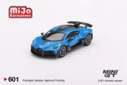 MINI GT Mijo Exclusives 1:64 Bugatti Divo Blu Bugatti Blue LHD Diecast Model Car