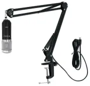 Rockville RCM01 Studio Recording Condenser Microphone Mic+Audio Technica Boom
