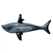 80cm Cute Inflatable Shark Simulation Animals Swimming Pool Party Decor Toys