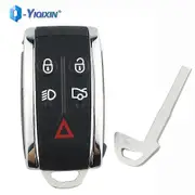 Remote Car Key Shell Smart Auto Keyless Go Fob Case 5 Button For Jaguar XF XK XKR X-Type S-Type 2007 2008 2009 2010 2012
