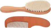 RORPOIR 1 Set Shampoo and Comb Set Hair Shower Brush Comb Wool Brush Newborn Hair Comb Hair Care Brush Wooden Hair Comb for