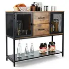 Giantex Buffet Sideboard Storage Cabinet Organizer Console Table Entryway Desk