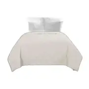 Natural Twin Extra Long 100% Cotton 300 Thread Count Machine Washable Down Al...
