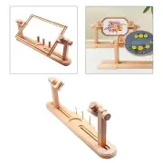 Embroidery Hoop Stand Rotatable Retro Tapestry Needlework Sewing Frame Stand