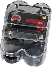 BaotyJie DC Circuit Breaker for Motor Vehicles, Marine, and Bikes with Manual Control 12V-24V, 60A