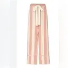 Lee Mathews sufi striped linen blend trousers in pink size 3 Small NWT