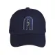 【FURLA 芙拉】FURLA刺繡拱形LOGO混紡棉質棒球帽(女款/午夜藍)