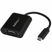 StarTech CDP2VGASA USB graphics adapter 2048 x 1280 pixels - Black