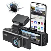 REDTIGER F7N 4K Dash Cam Front and Rear With 64GB SD Card,Dash Camera for Cars