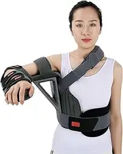 Shoulder Dislocation Orthosis Shoulder Abduction Fixation Brace Triangular Support with Adjustable Angle Length Adjustable Straps for Enhanced Hold for Elbow Injury, Humerus Fractures (Color : Right